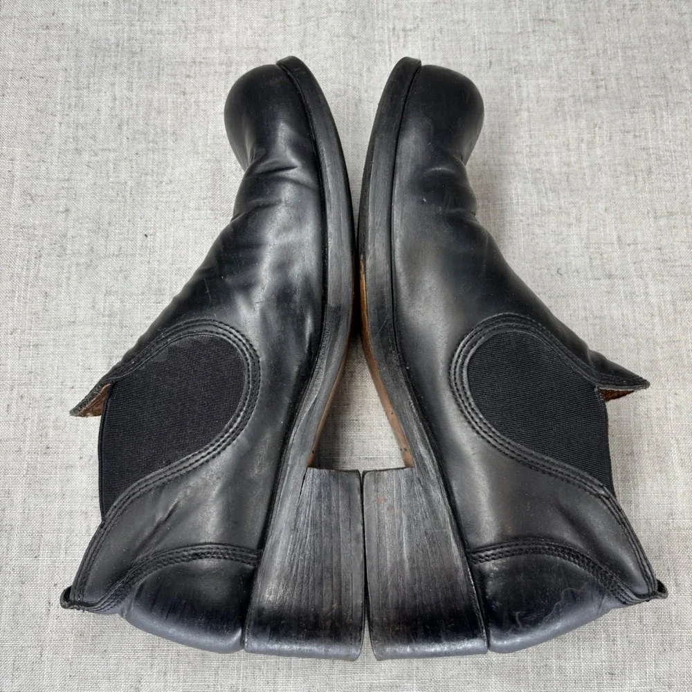 Vintage John Fluevog Low Chelsea Boots Black Leather Ankle Poland Women's‎ UK 5